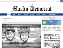 Tablet Screenshot of marlindemocrat.com